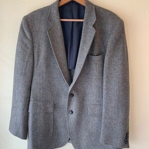 Imperial by Haggar Mens Wool Herringbone Blazer
